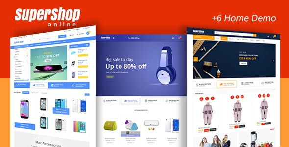 دانلود قالب وردپرس Super Shop - پوسته راست چین فروشگاهی ووکامرس