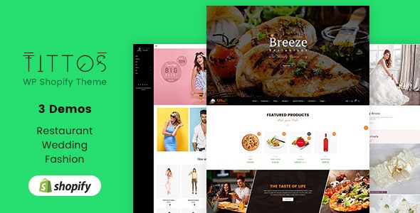 دانلود قالب شاپیفای Tittos - قالب فروشگاهی چند منظوره Shopify