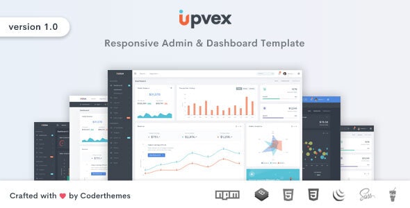 دانلود قالب مدیریت Upvex - قالب HTML مدیریت سایت و داشبورد واکنش گرا