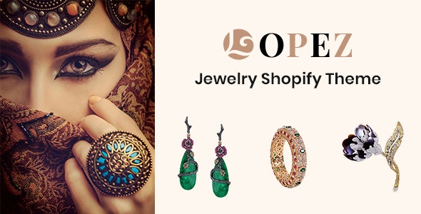 دانلود قالب شاپیفای Lopez - فروشگاه جواهرات واکنش گرا و حرفه ای