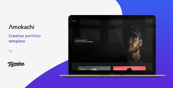 دانلود قالب سایت Amokachi - قالب نمونه کار خلاقانه HTML