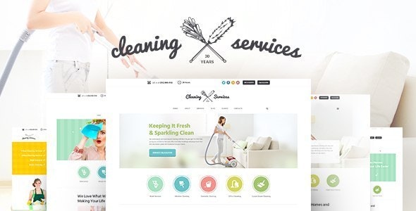 دانلود قالب وردپرس Cleaning Company - پوسته خدماتی و حرفه ای وردپرس