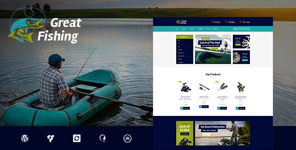 دانلود قالب وردپرس Fishing - پوسته ماهیگیری و شکار وردپرس