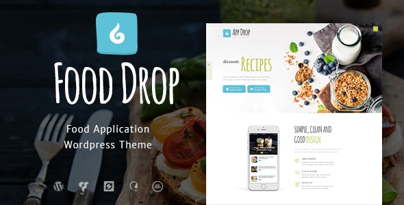 دانلود قالب وردپرس Food Drop - پوسته سفارش و تحویل غذا وردپرس
