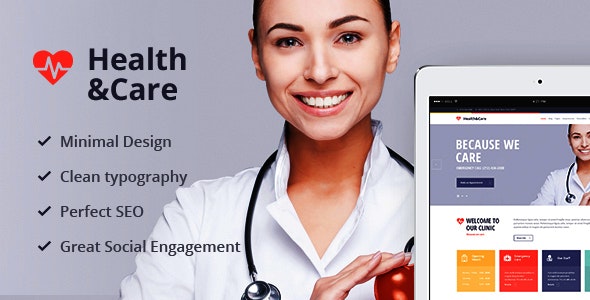 دانلود قالب وردپرس Health & Care - پوسته پزشکی و سلامت وردپرس