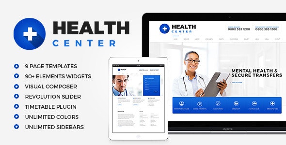 دانلود قالب وردپرس Health Center - پوسته پزشکی و سلامت وردپرس