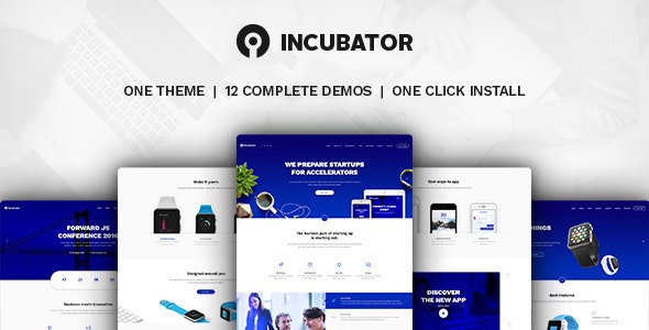 دانلود قالب وردپرس Incubator - پوسته شرکتی و حرفه ای وردپرس