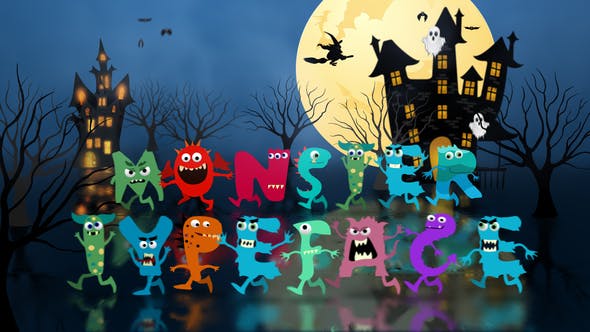 دانلود پروژه افتر افکت Monster Typeface
