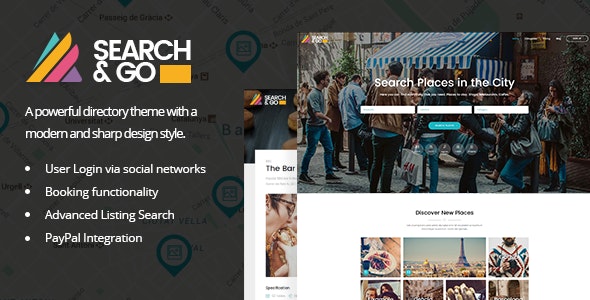 دانلود قالب وردپرس Search & Go - پوسته دایرکتوری پیشرفته وردپرس