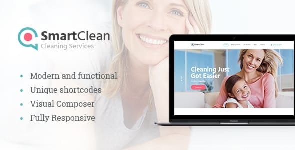 دانلود قالب وردپرس SmartClean - پوسته خدماتی حرفه ای و واکنش گرا وردپرس