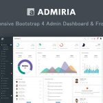 دانلود قالب سایت Admiria - قالب مدیریت و داشبورد بوت استرپ