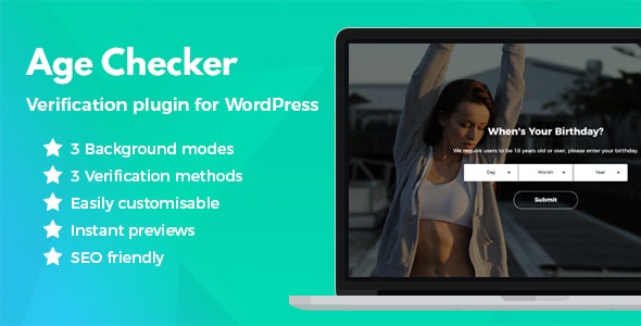 دانلود افزونه وردپرس Age Checker - بررسی کننده سن کاربران وردپرس