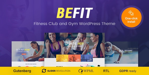 دانلود قالب وردپرس Be Fit - پوسته ورزشی و باشگاه تناسب اندام وردپرس