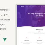 دانلود قالب سایت Dorsin - قالب VueJs صفحه فرود حرفه ای و جذاب
