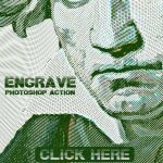 دانلود اکشن فتوشاپ Engrave - اکشن فتوشاپ حرفه ای