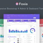 دانلود قالب سایت Foxia - قالب مدیریت و داشبورد بوت استرپ حرفه ای