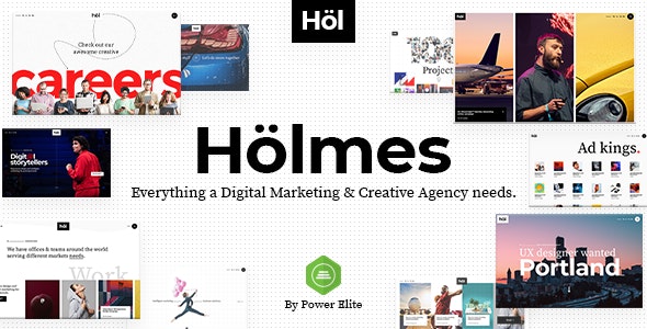 دانلود قالب وردپرس Holmes - پوسته خلاقانه، مدرن و حرفه ای وردپرس