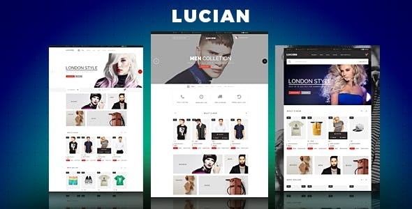 دانلود قالب مجنتو Lucian - قالب فروشگاهی حرفه ای و واکنش گرا مجنتو