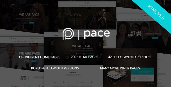 دانلود قالب سایت Pace - قالب چند منظوره و واکنش گرا HTML5