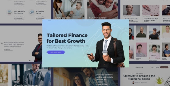 دانلود قالب سایت Quaid - قالب HTML حسابداری و مشاورین مالی حرفه ای