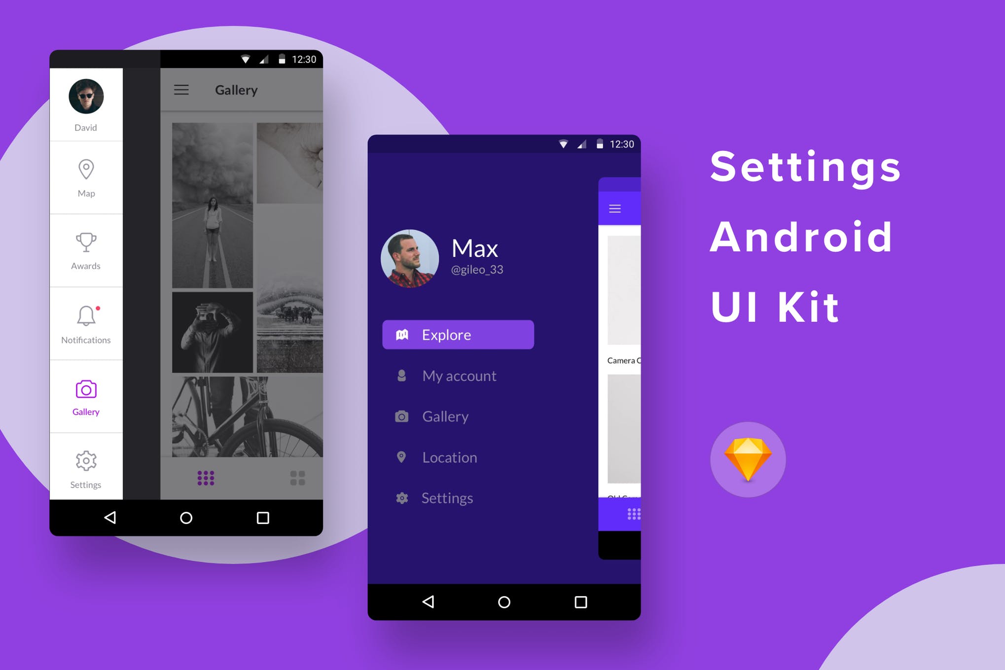 دانلود UI Kit تنظیمات اپلیکیشن اندروید - دو نسخه فیگما و Sketch