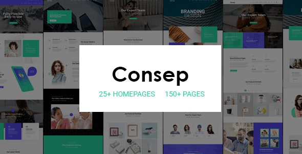 دانلود قالب سایت Consep - قالب چند منظوره و مدرن HTML5
