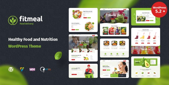 دانلود قالب وردپرس Fitmeal - پوسته مواد غذایی و محصولات ارگانیک وردپرس