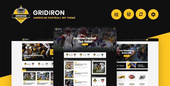 دانلود قالب ورپرس Gridiron - پوسته باشگاه ورزشی حرفه ای وردپرس