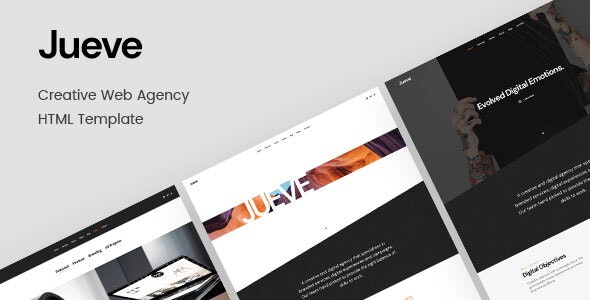 دانلود قالب سایت Jueve - قالب تک صفحه ای و خلاقانه HTML