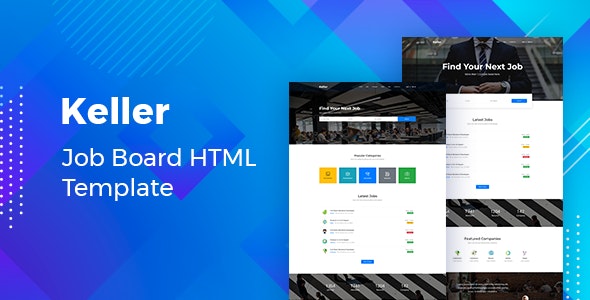 دانلود قالب سایت Keller - قالب کسب و کار حرفه ای و واکنش گرا HTML