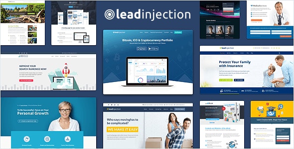 دانلود قالب وردپرس Leadinjection - پوسته صفحه فرود حرفه ای وردپرس