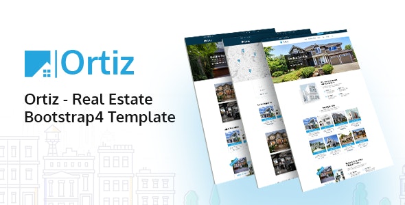 دانلود قالب سایت Ortiz - قالب سایت مشاور املاک آنلاین HTML5