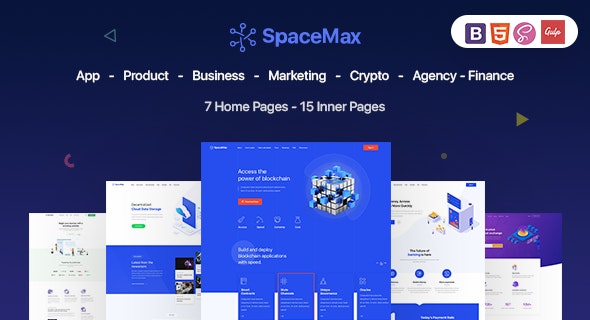 دانلود قالب سایت SpaceMax - قالب چند منظوره و واکنش گرا HTML