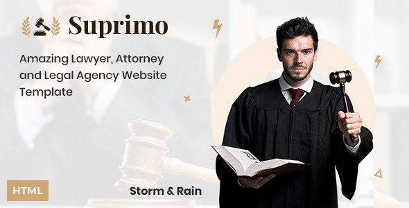 دانلود قالب سایت Suprimo - قالب وکالت و موضوعات قانونی HTML