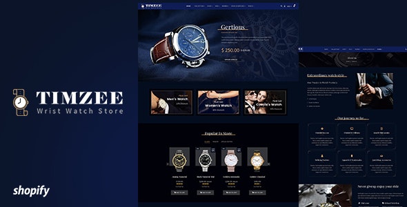دانلود قالب فروشگاهی Time zee - قالب فروشگاه ساعت حرفه ای شاپیفای