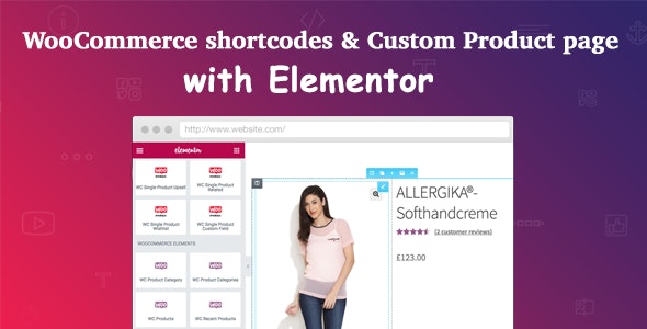 دانلود افزونه WooCommerce shortcodes & Custom Product page