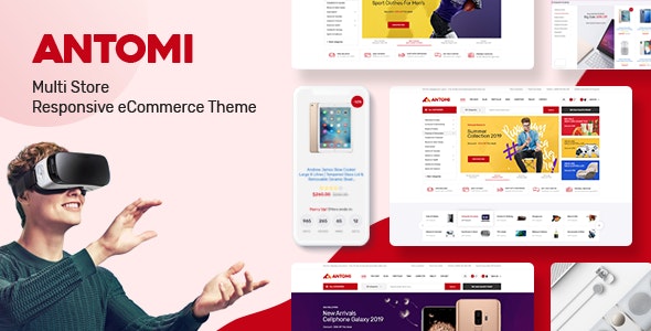 دانلود قالب اپن کارت Antomi - قالب چند منظوره و حرفه ای OpenCart