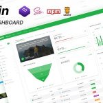 دانلود قالب مدیریت Dashgrin - قالب مدیریت آنالیز داده های حرفه ای