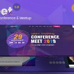 دانلود قالب سایت Emeet - قالب مدیریت رویداد حرفه ای و جذاب HTML