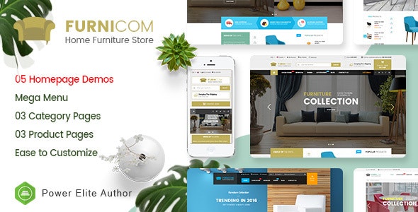 دانلود قالب سایت Furnicom - قالب طراحی داخلی و دکوراسیون حرفه ای HTML