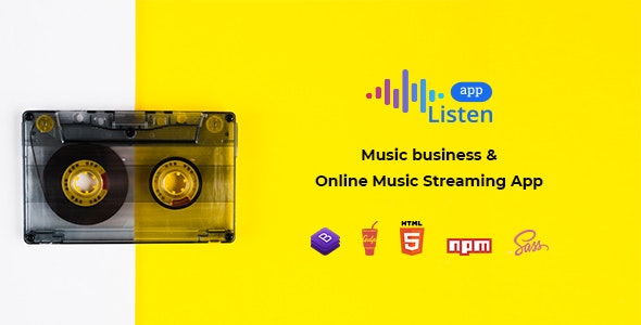 دانلود قالب سایت Listen - قالب موزیک و استریم آنلاین HTML حرفه ای