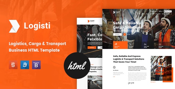 دانلود قالب سایت Logisti - قالب حمل و نقل و باربری HTML