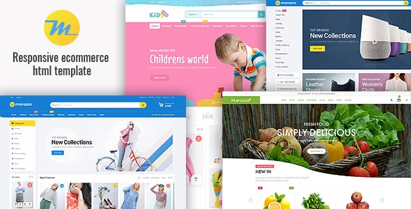 دانلود قالب سایت Marazzo - قالب فروشگاهی واکنش گرا و حرفه ای HTML5