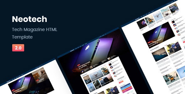 دانلود قالب سایت Neotech - قالب مجله و اخبار آی تی HTML
