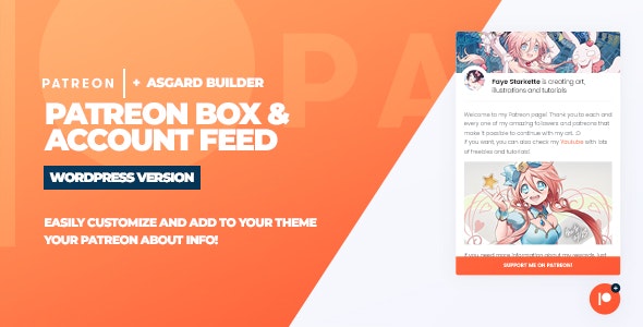 دانلود افزونه وردپرس Patreon Box and About Feed