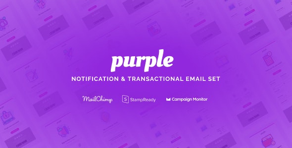 دانلود قالب ایمیل Purple - قالب خبرنامه و اطلاع رسانی حرفه ای ایمیل