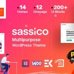 دانلود قالب وردپرس Sassico - پوسته چند منظوره و استارت آپ وردپرس