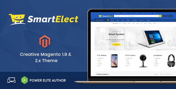 دانلود قالب فروشگاهی SmartElect - قالب چند منظوره و واکنش گرا مجنتو