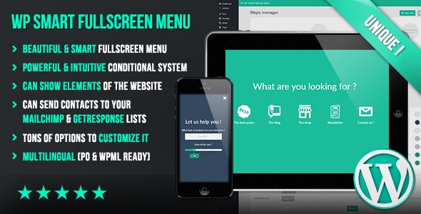 دانلود افزونه وردپرس WP Smart Fullscreen Menu