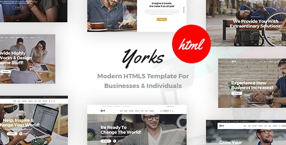 دانلود قالب سایت Yorks - قالب شرکتی مدرن و جذاب HTML